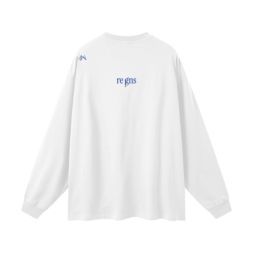 By and Reigns - "Bones and honey" reigns Logo Oversized Unisex Long Sleeve T-Shirt